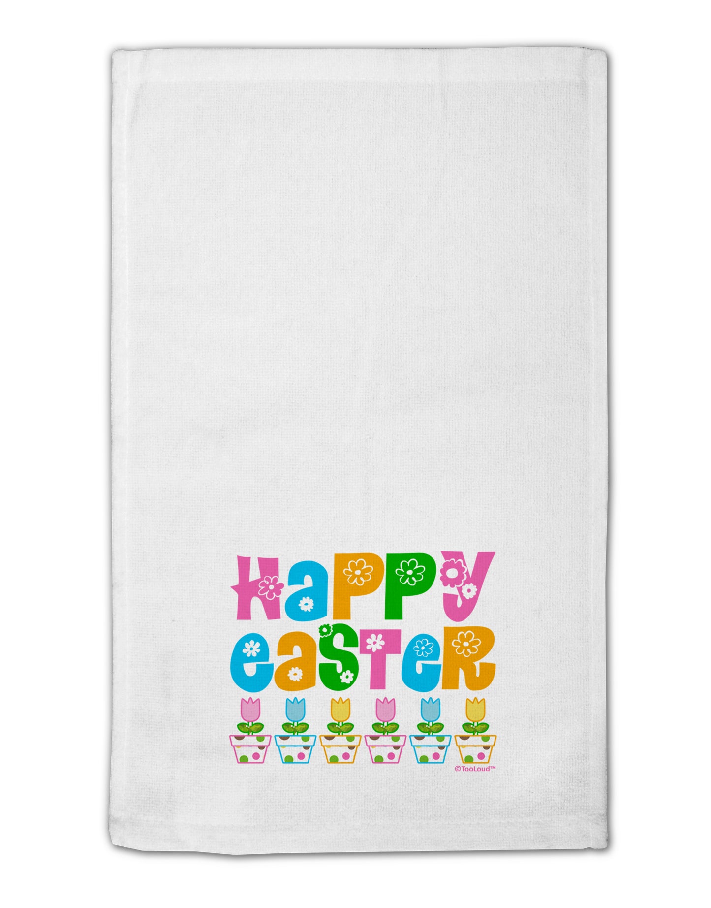 Happy Easter - Tulips 11&#x22;x18&#x22; Dish Fingertip Towel by TooLoud-Fingertip Towel-TooLoud-White-Davson Sales