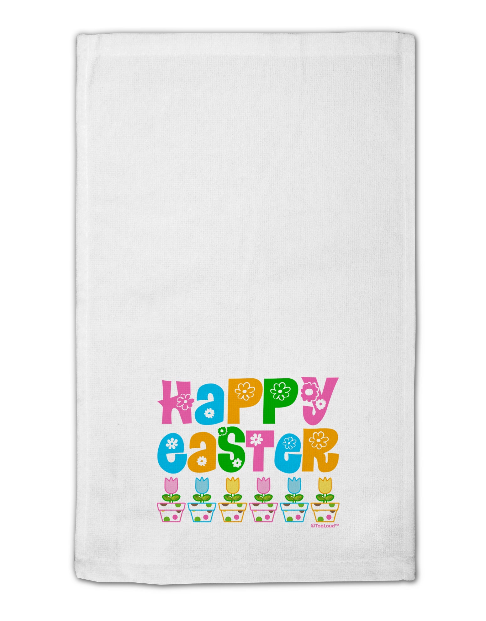 Happy Easter - Tulips 11&#x22;x18&#x22; Dish Fingertip Towel by TooLoud-Fingertip Towel-TooLoud-White-Davson Sales