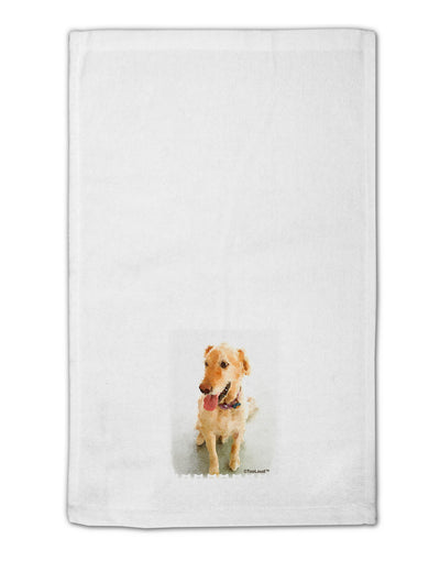 Golden Retriever Watercolor 11&#x22;x18&#x22; Dish Fingertip Towel-Fingertip Towel-TooLoud-White-Davson Sales