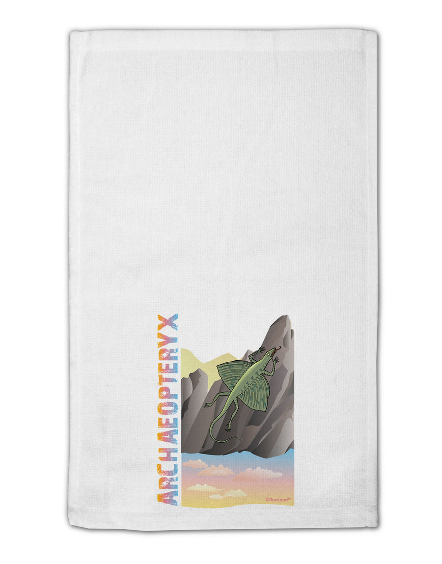 Archaopteryx - With Name 11&#x22;x18&#x22; Dish Fingertip Towel by TooLoud-Fingertip Towel-TooLoud-White-Davson Sales