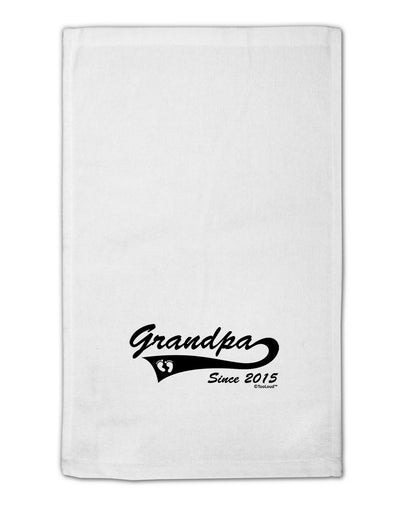 Grandpa Since 2015 11&#x22;x18&#x22; Dish Fingertip Towel by TooLoud-Fingertip Towel-TooLoud-White-Davson Sales