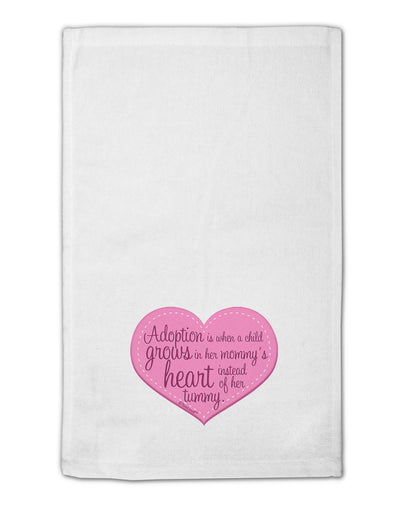 Adoption is When - Mom and Daughter Quote 11&#x22;x18&#x22; Dish Fingertip Towel by TooLoud-Fingertip Towel-TooLoud-White-Davson Sales