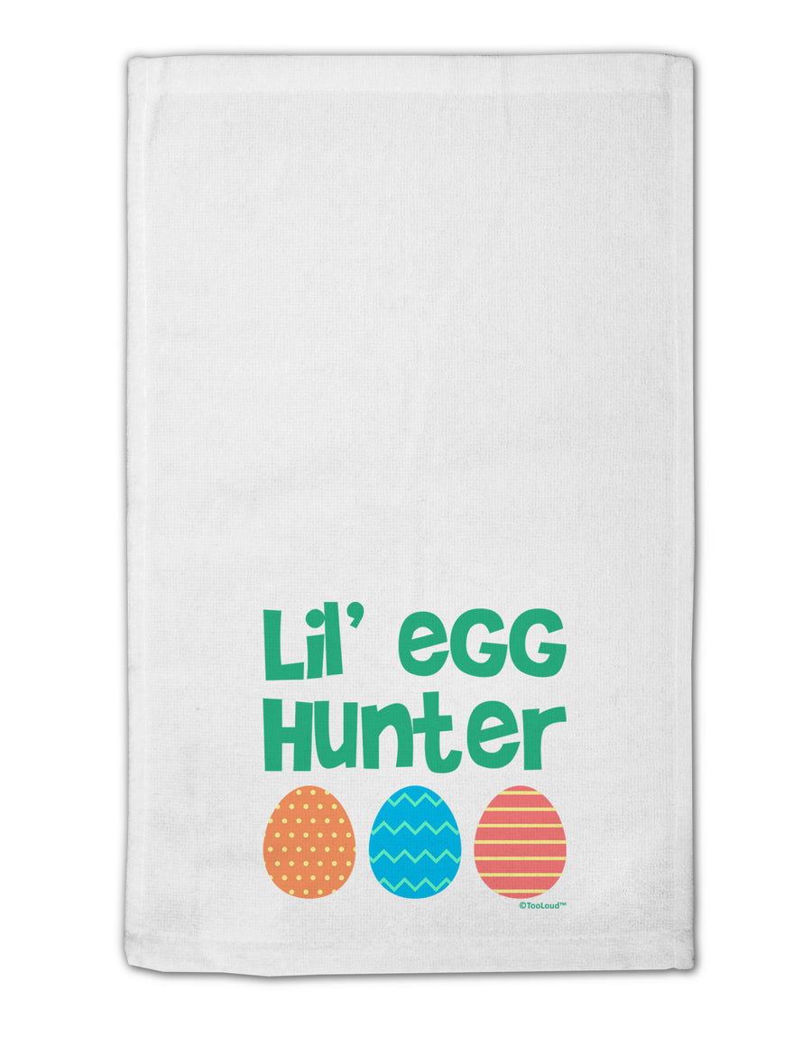 Lil' Egg Hunter - Easter - Green 11&#x22;x18&#x22; Dish Fingertip Towel by TooLoud-Fingertip Towel-TooLoud-White-Davson Sales