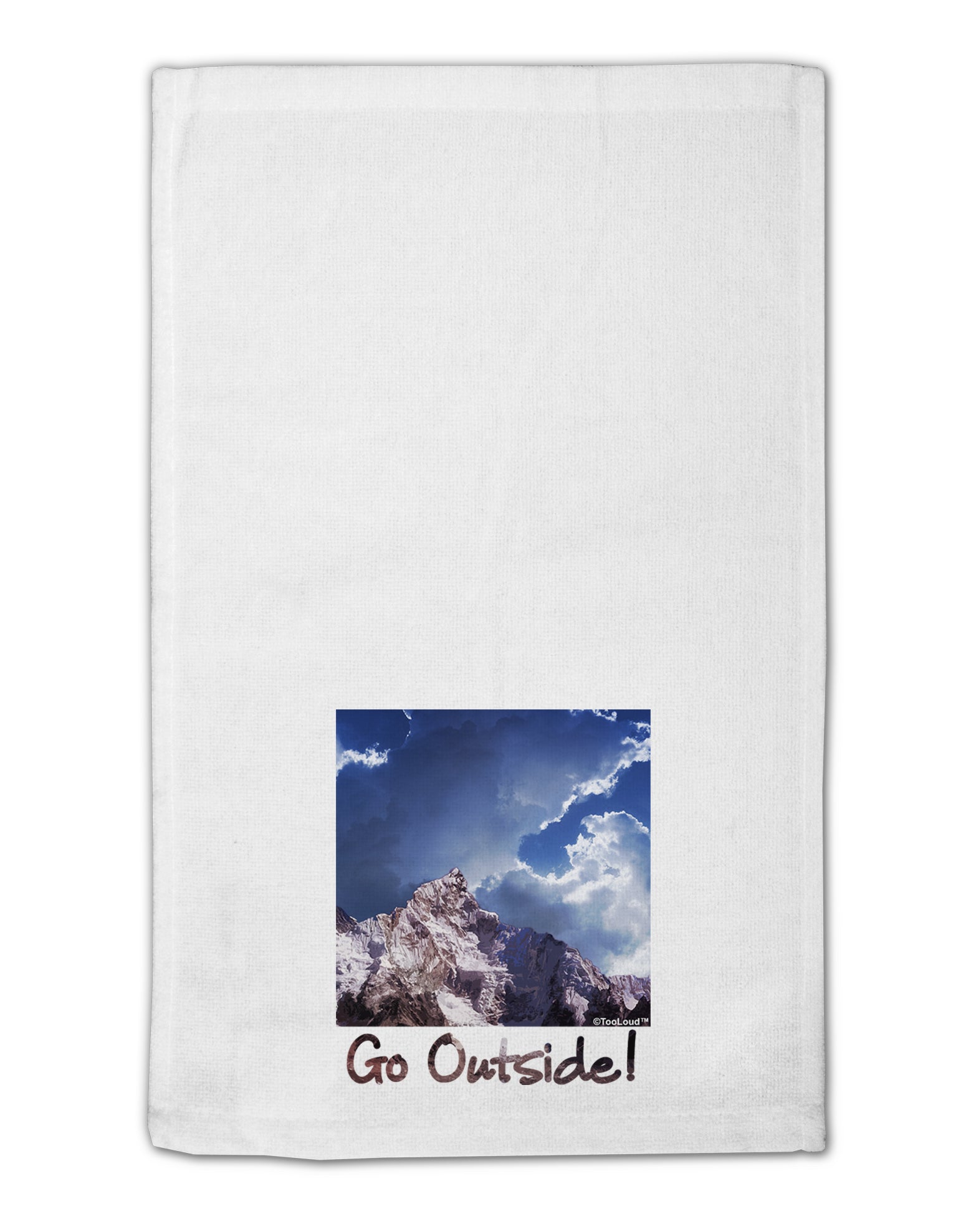 Go Outside Mountain 11&#x22;x18&#x22; Dish Fingertip Towel by TooLoud-Fingertip Towel-TooLoud-White-Davson Sales