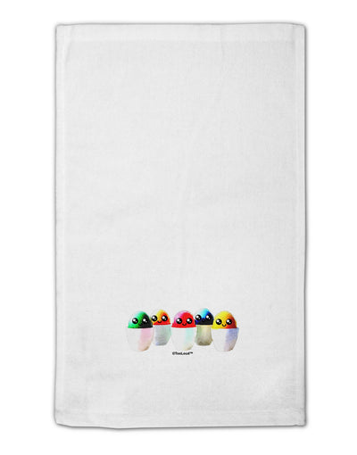 Kawaii Easter Eggs - No Text 11&#x22;x18&#x22; Dish Fingertip Towel by TooLoud-Fingertip Towel-TooLoud-White-Davson Sales