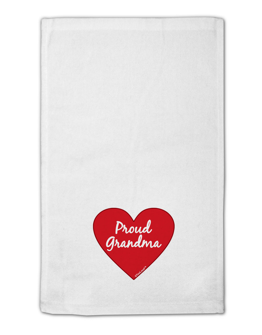 Proud Grandma Heart 11&#x22;x18&#x22; Dish Fingertip Towel by TooLoud-Fingertip Towel-TooLoud-White-Davson Sales