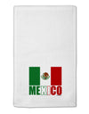 Mexican Flag - Mexico Text 11&#x22;x18&#x22; Dish Fingertip Towel by TooLoud-Fingertip Towel-TooLoud-White-Davson Sales