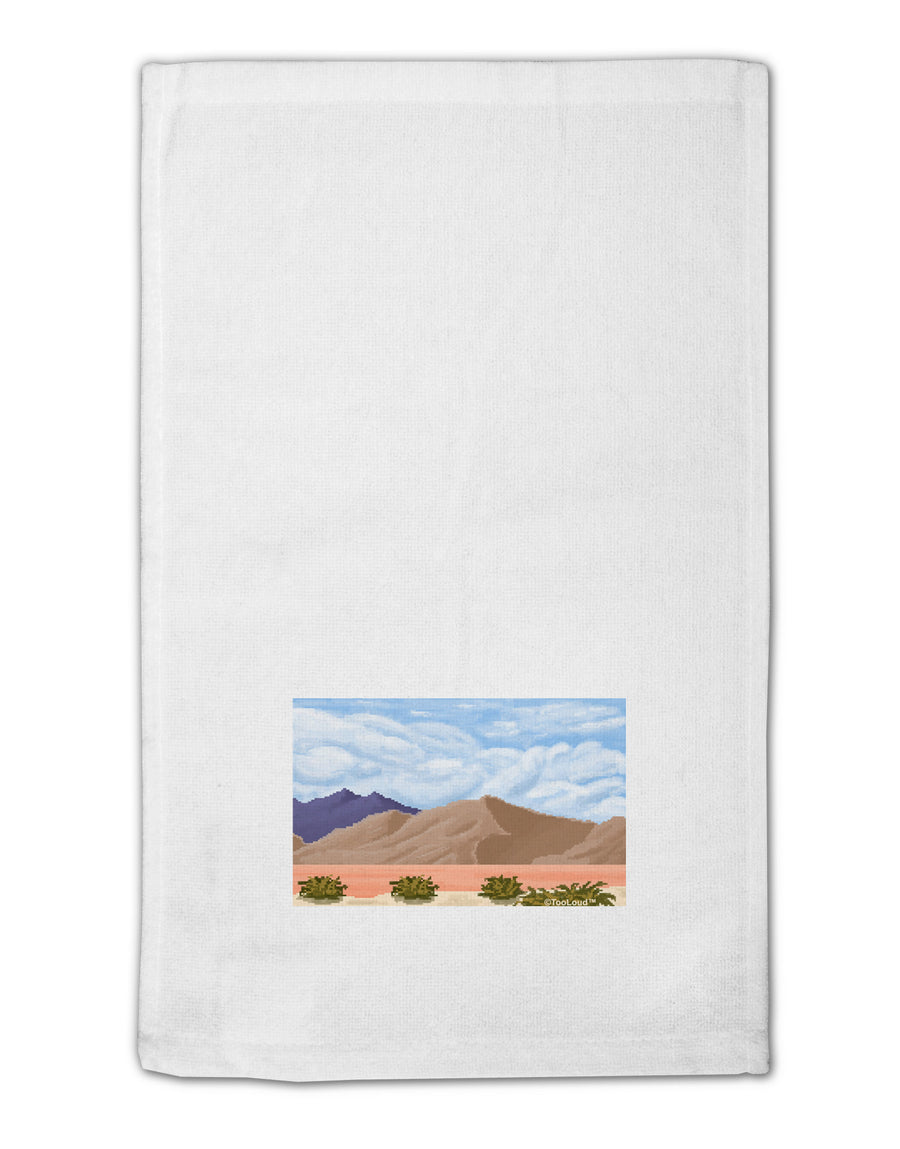 Pixel Landscape - Desert 11&#x22;x18&#x22; Dish Fingertip Towel-Fingertip Towel-TooLoud-White-Davson Sales