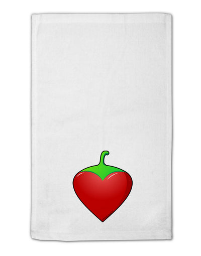 Chili Pepper Heart 11&#x22;x18&#x22; Dish Fingertip Towel-Fingertip Towel-TooLoud-White-Davson Sales