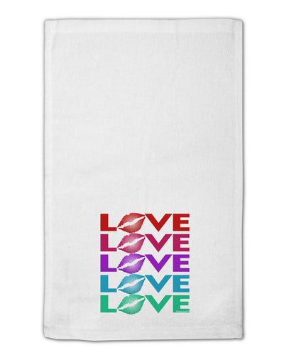 Colorful Love Kisses 11&#x22;x18&#x22; Dish Fingertip Towel-Fingertip Towel-TooLoud-White-Davson Sales