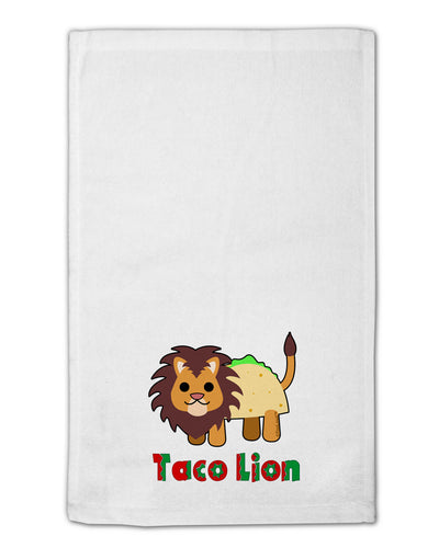 Cute Taco Lion Text 11&#x22;x18&#x22; Dish Fingertip Towel-Fingertip Towel-TooLoud-White-Davson Sales