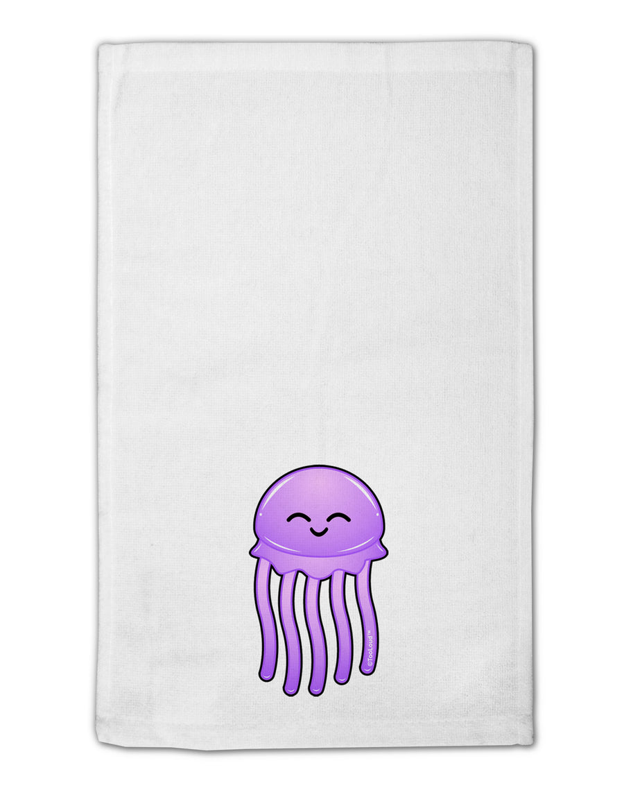 Cute Jellyfish 11&#x22;x18&#x22; Dish Fingertip Towel by TooLoud-Fingertip Towel-TooLoud-White-Davson Sales