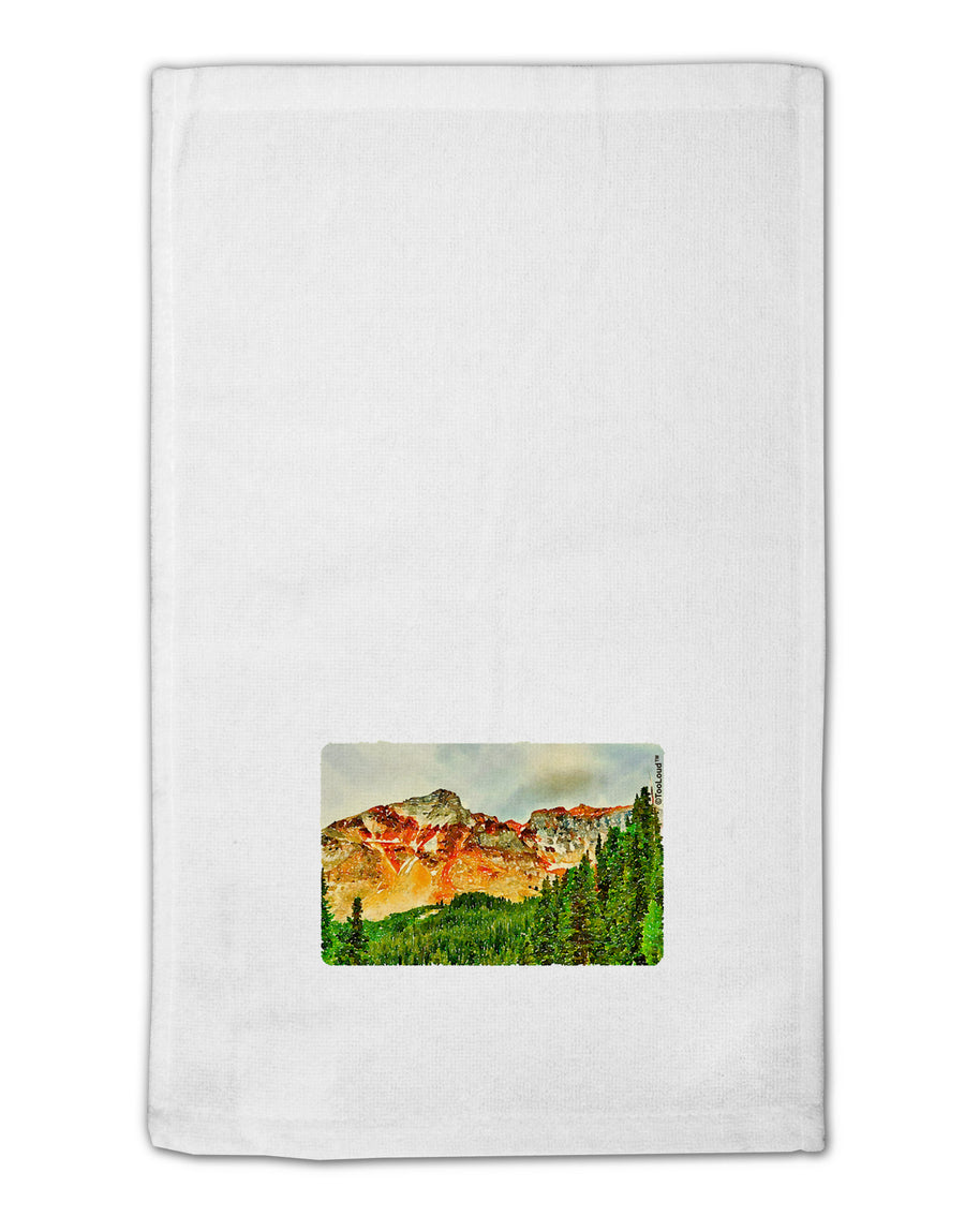 Colorado Forrest Watercolor 11&#x22;x18&#x22; Dish Fingertip Towel-Fingertip Towel-TooLoud-White-Davson Sales