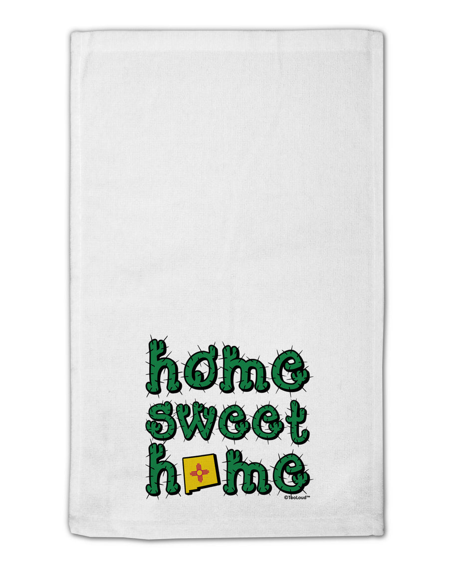 Home Sweet Home - New Mexico - Cactus and State Flag 11&#x22;x18&#x22; Dish Fingertip Towel by TooLoud-Fingertip Towel-TooLoud-White-Davson Sales