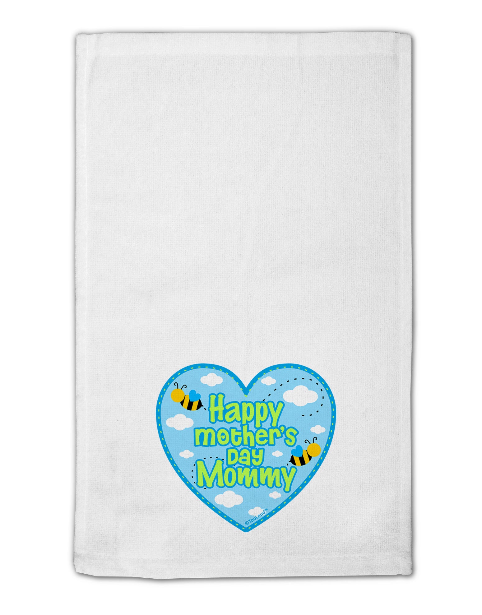 Happy Mother's Day Mommy - Blue 11&#x22;x18&#x22; Dish Fingertip Towel by TooLoud-Fingertip Towel-TooLoud-White-Davson Sales