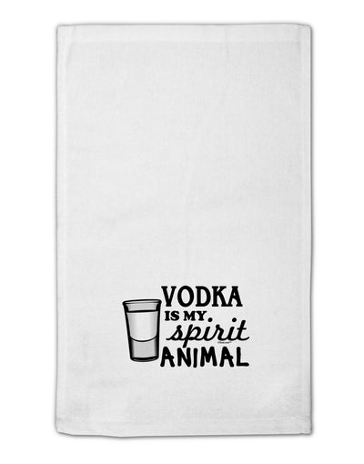 Vodka Is My Spirit Animal 11&#x22;x18&#x22; Dish Fingertip Towel-Fingertip Towel-TooLoud-White-Davson Sales