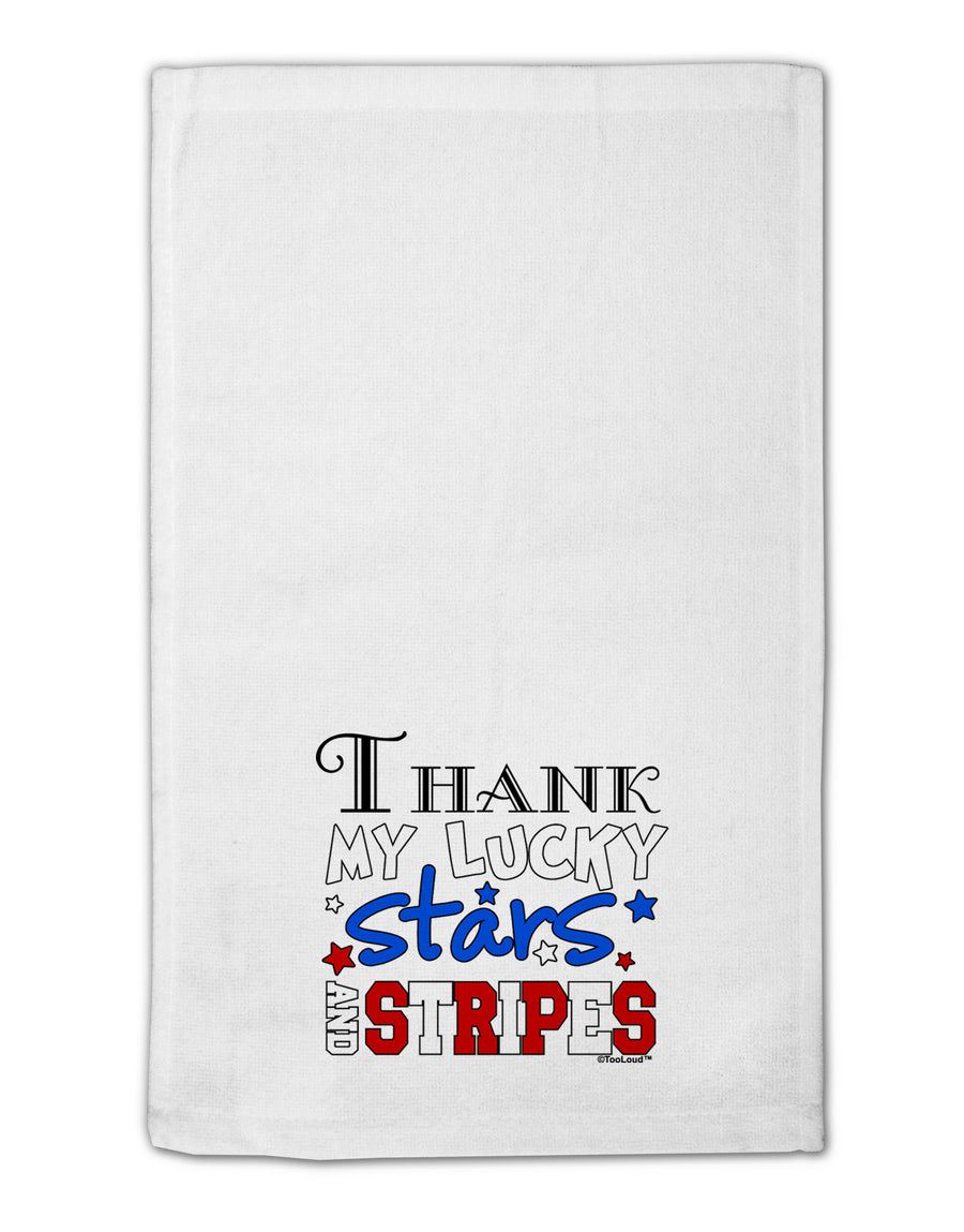 Thank My Lucky Stars and Stripes Color 11&#x22;x18&#x22; Dish Fingertip Towel by TooLoud-Fingertip Towel-TooLoud-White-Davson Sales