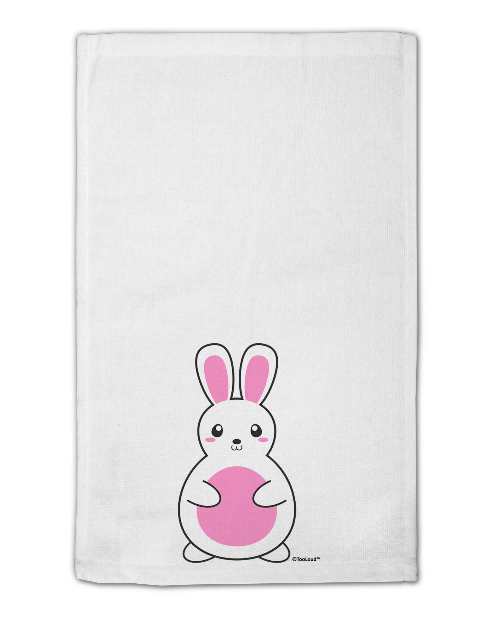 Cute Easter Bunny - Pink 11&#x22;x18&#x22; Dish Fingertip Towel by TooLoud-Fingertip Towel-TooLoud-White-Davson Sales