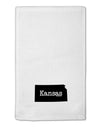 Kansas - United States Shape 11&#x22;x18&#x22; Dish Fingertip Towel-Fingertip Towel-TooLoud-White-Davson Sales