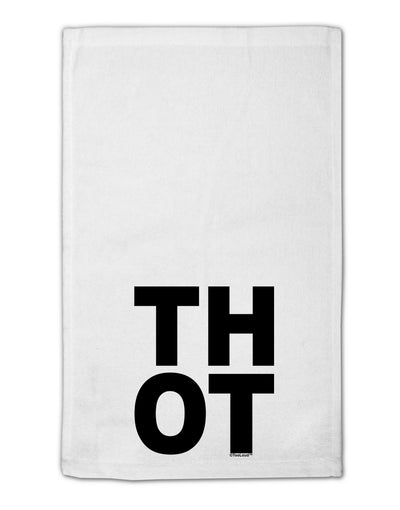 THOT Bold Text 11&#x22;x18&#x22; Dish Fingertip Towel-Fingertip Towel-TooLoud-White-Davson Sales