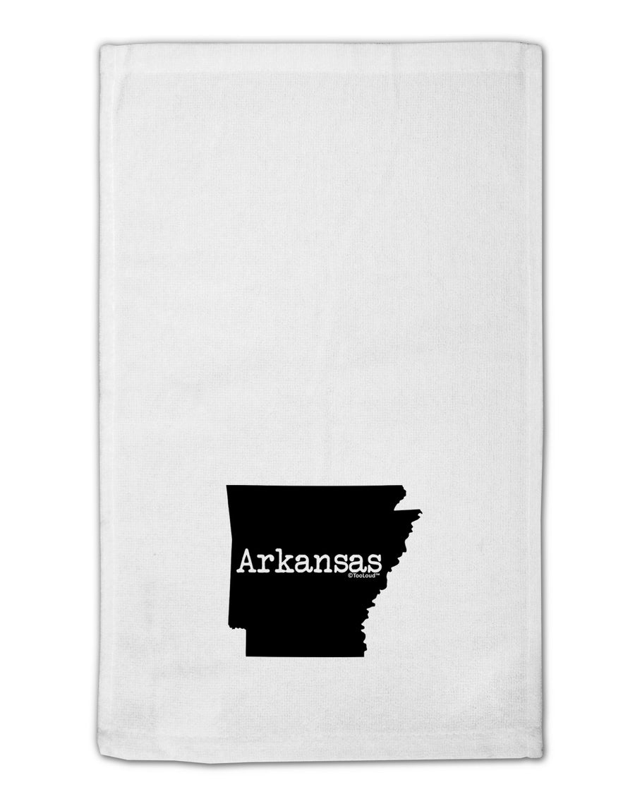 Arkansas - United States Shape 11&#x22;x18&#x22; Dish Fingertip Towel-Fingertip Towel-TooLoud-White-Davson Sales