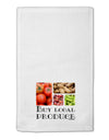 Buy Local Produce Text 11&#x22;x18&#x22; Dish Fingertip Towel-Fingertip Towel-TooLoud-White-Davson Sales