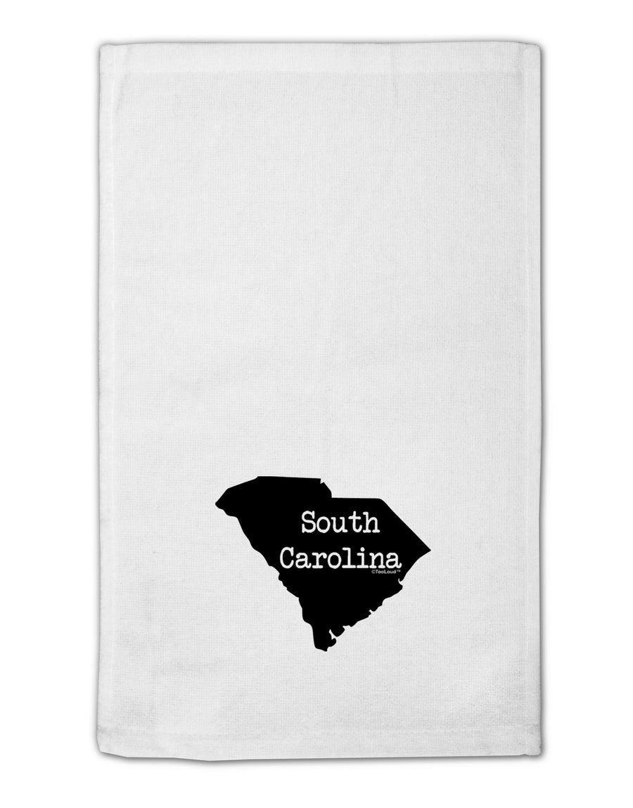 South Carolina - United States Shape 11&#x22;x18&#x22; Dish Fingertip Towel by TooLoud-Fingertip Towel-TooLoud-White-Davson Sales