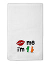 Kiss and Irish Flag Shamrock - Kiss Me I'm Irish 11&#x22;x18&#x22; Dish Fingertip Towel by TooLoud-Fingertip Towel-TooLoud-White-Davson Sales