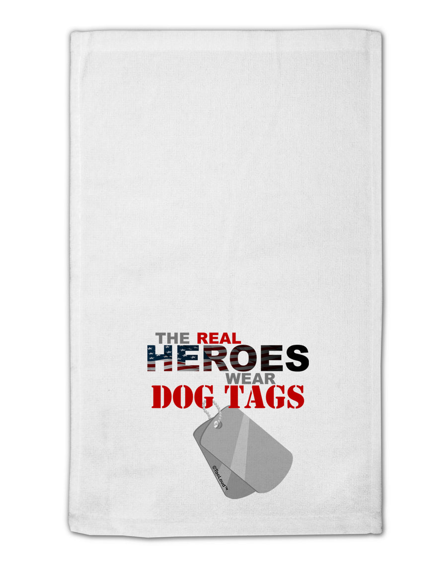 Heroes Dog Tags 11&#x22;x18&#x22; Dish Fingertip Towel-Fingertip Towel-TooLoud-White-Davson Sales