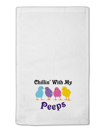 Chillin With My Peeps 11&#x22;x18&#x22; Dish Fingertip Towel-Fingertip Towel-TooLoud-White-Davson Sales