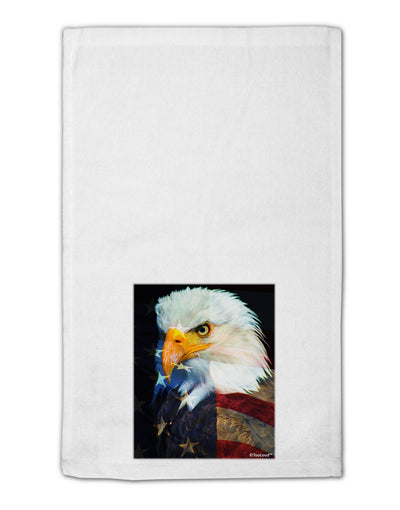 Patriotic Bald Eagle - American Flag 11&#x22;x18&#x22; Dish Fingertip Towel by TooLoud-Fingertip Towel-TooLoud-White-Davson Sales