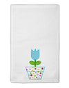 Easter Tulip Design - Blue 11&#x22;x18&#x22; Dish Fingertip Towel by TooLoud-Fingertip Towel-TooLoud-White-Davson Sales