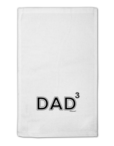 Dad Cubed - Dad of Three 11&#x22;x18&#x22; Dish Fingertip Towel-Fingertip Towel-TooLoud-White-Davson Sales