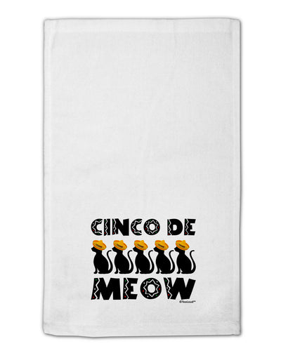 Five Cats - Cinco de Meow 11&#x22;x18&#x22; Dish Fingertip Towel by TooLoud-Fingertip Towel-TooLoud-White-Davson Sales