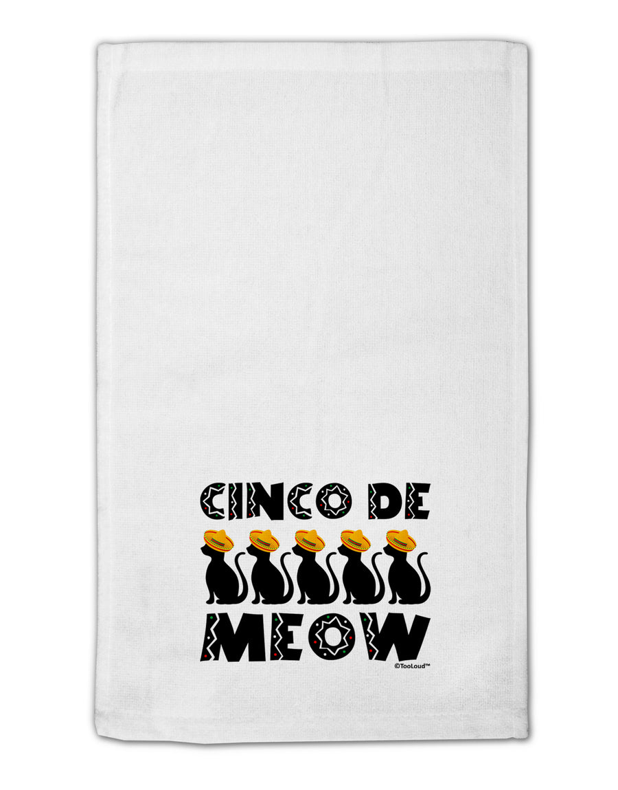 Five Cats - Cinco de Meow 11&#x22;x18&#x22; Dish Fingertip Towel by TooLoud-Fingertip Towel-TooLoud-White-Davson Sales