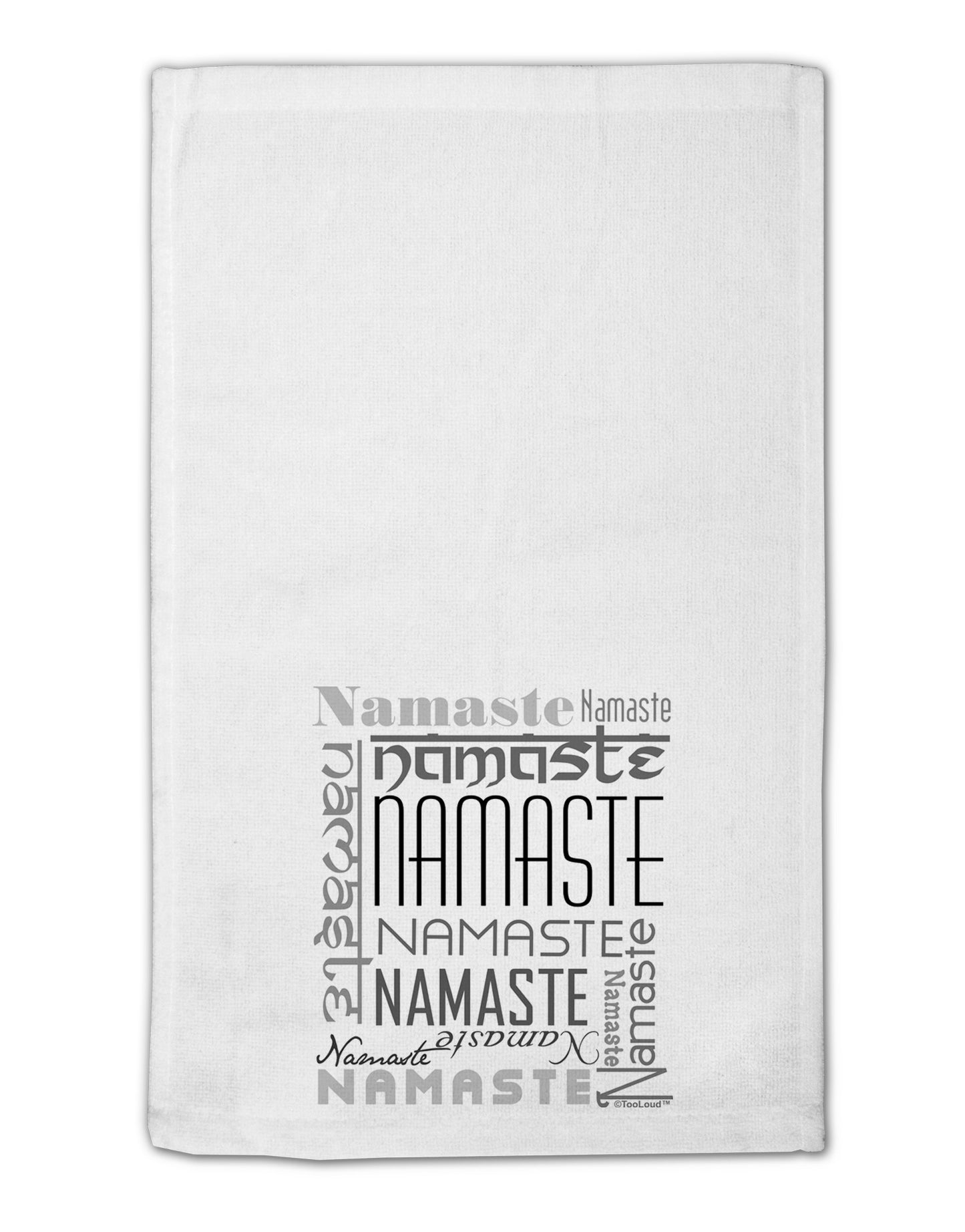 Namaste Rectangle 11&#x22;x18&#x22; Dish Fingertip Towel-Fingertip Towel-TooLoud-White-Davson Sales