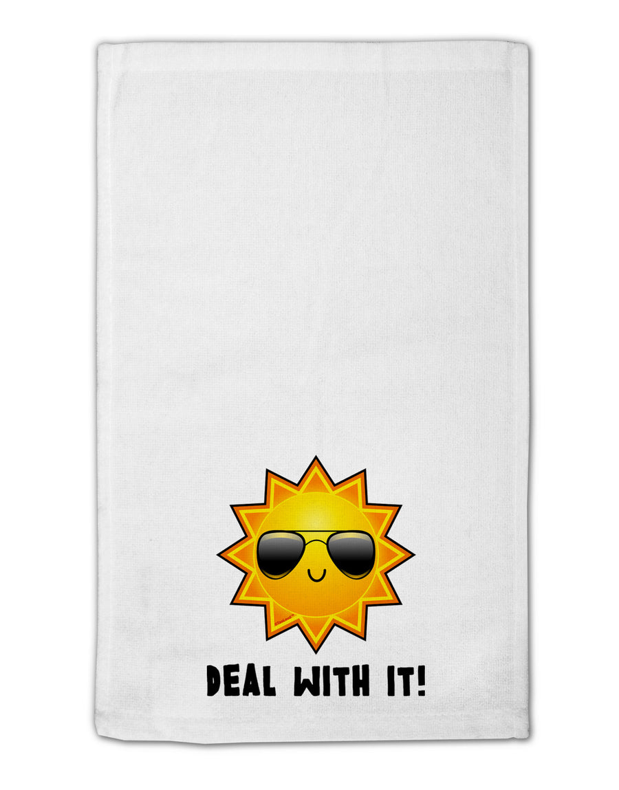 Deal With It Cute Sun 11&#x22;x18&#x22; Dish Fingertip Towel by TooLoud-Fingertip Towel-TooLoud-White-Davson Sales