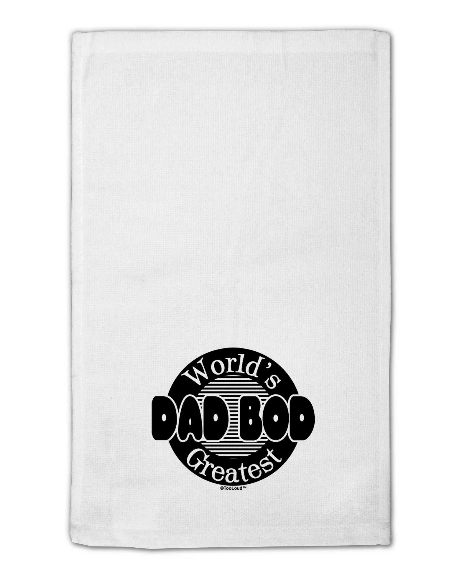 Worlds Greatest Dad Bod 11&#x22;x18&#x22; Dish Fingertip Towel by TooLoud-Fingertip Towel-TooLoud-White-Davson Sales