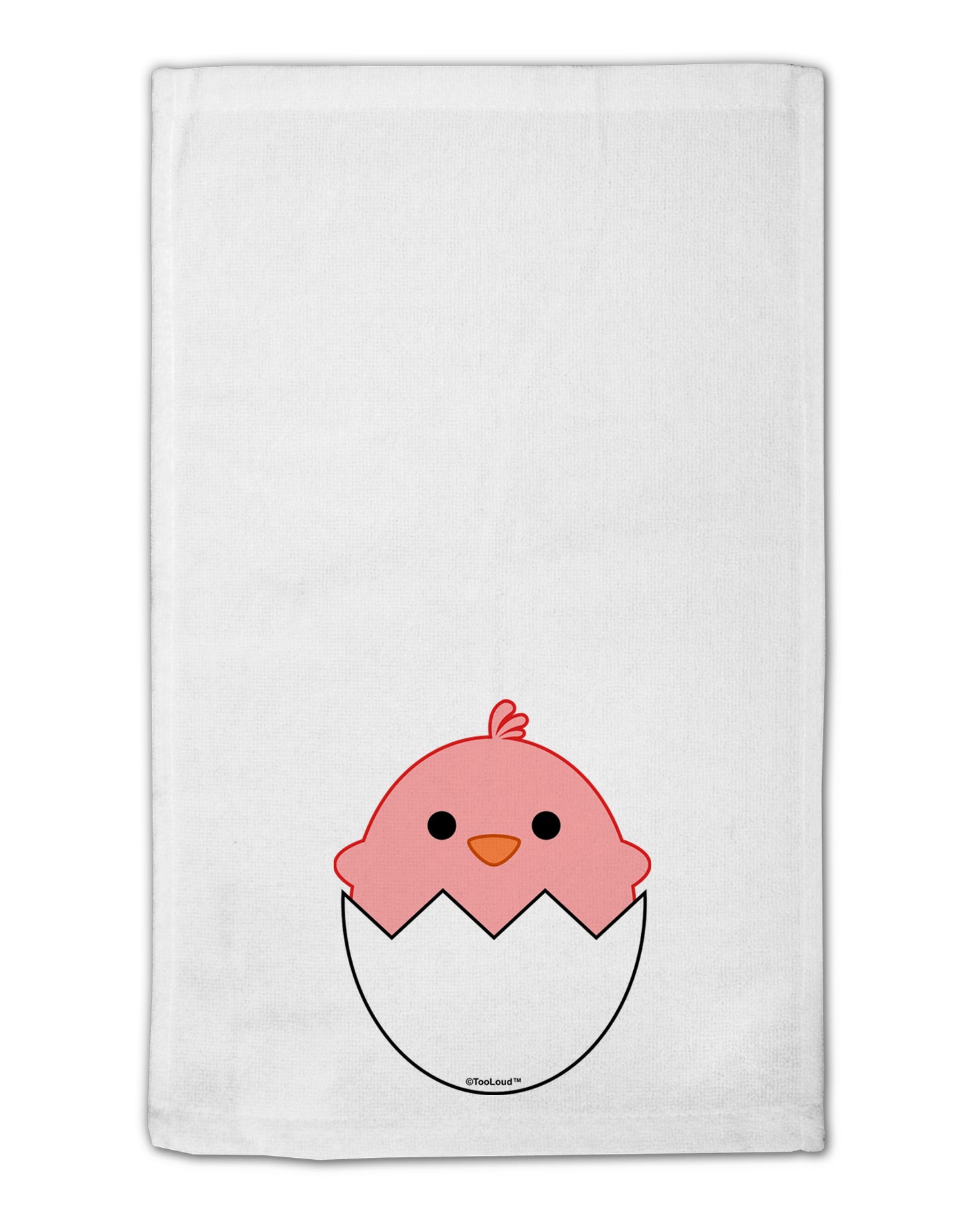 Cute Hatching Chick - Pink 11&#x22;x18&#x22; Dish Fingertip Towel by TooLoud-Fingertip Towel-TooLoud-White-Davson Sales