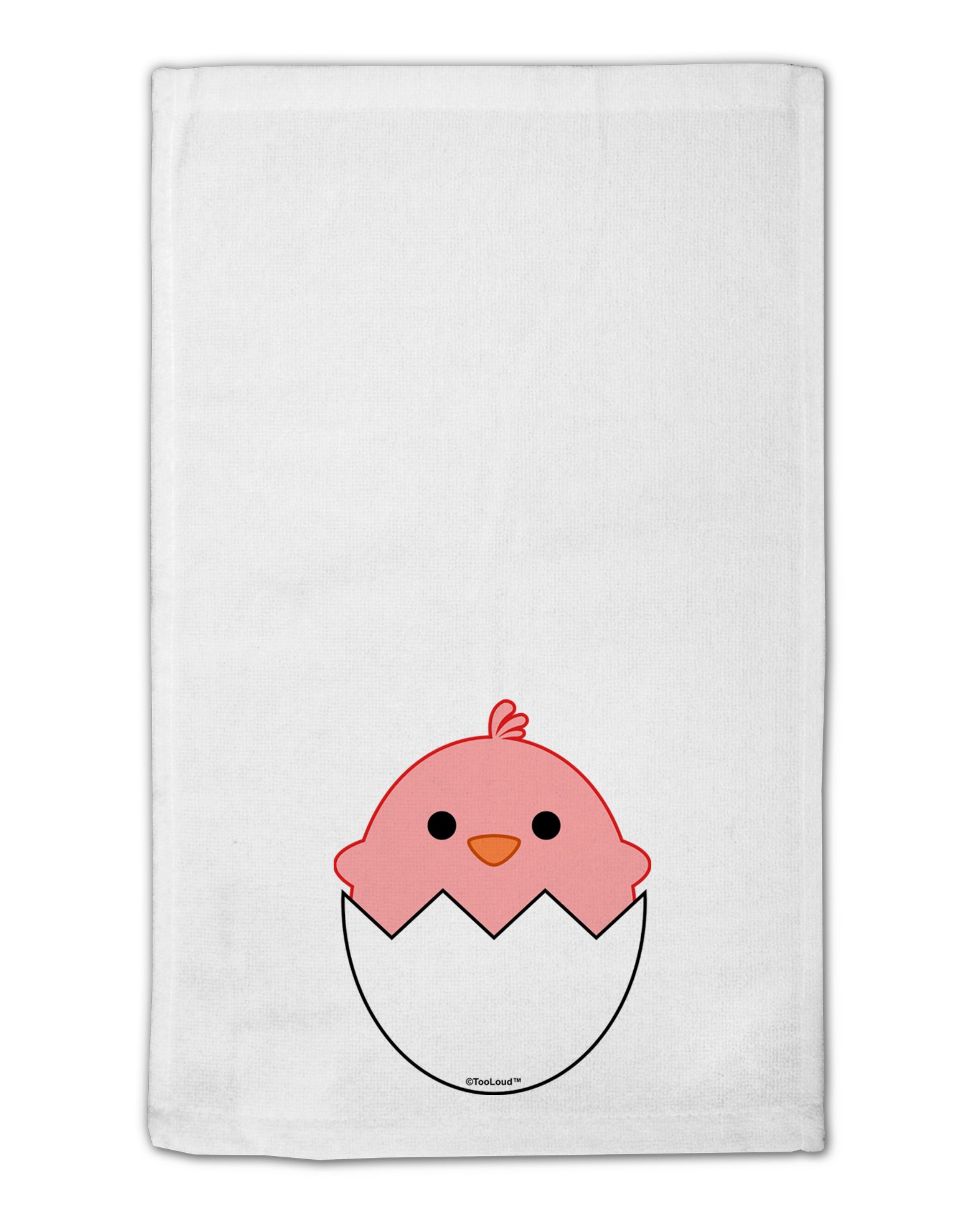 Cute Hatching Chick - Pink 11&#x22;x18&#x22; Dish Fingertip Towel by TooLoud-Fingertip Towel-TooLoud-White-Davson Sales