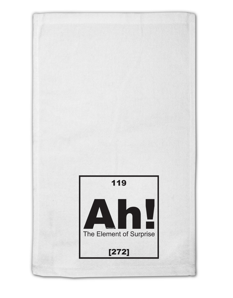 Ah the Element of Surprise Funny Science 11&#x22;x18&#x22; Dish Fingertip Towel by TooLoud-Fingertip Towel-TooLoud-White-Davson Sales