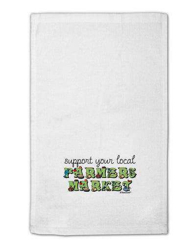 Support Your Local Farmers Market - Color 11&#x22;x18&#x22; Dish Fingertip Towel-Fingertip Towel-TooLoud-White-Davson Sales