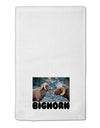 Two Bighorn Rams Text 11&#x22;x18&#x22; Dish Fingertip Towel-Fingertip Towel-TooLoud-White-Davson Sales