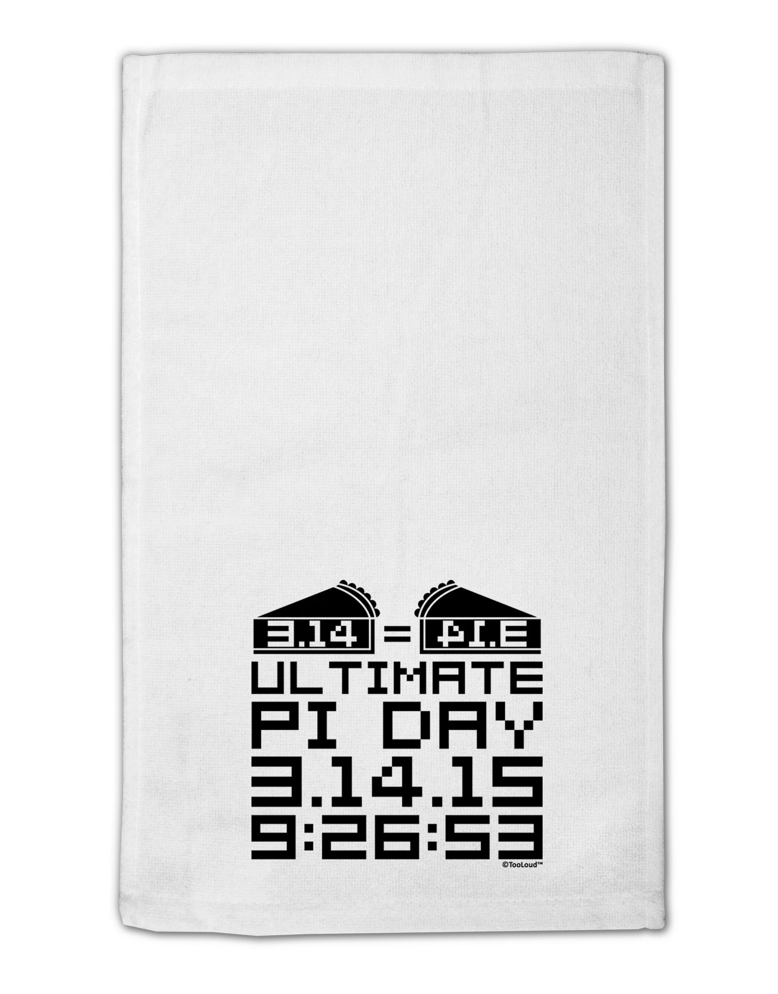 Ultimate Pi Day Design - Mirrored Pies 11&#x22;x18&#x22; Dish Fingertip Towel by TooLoud-Fingertip Towel-TooLoud-White-Davson Sales