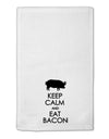 Keep Calm and Eat Bacon 11&#x22;x18&#x22; Dish Fingertip Towel by TooLoud-Fingertip Towel-TooLoud-White-Davson Sales