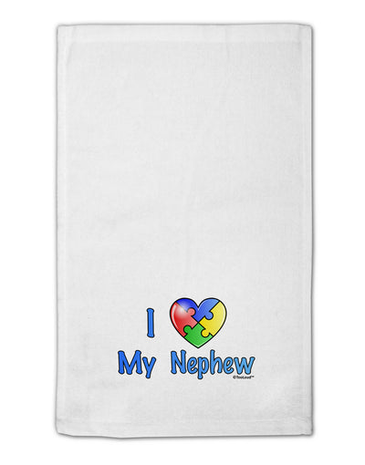 I Heart My Nephew - Autism Awareness 11&#x22;x18&#x22; Dish Fingertip Towel by TooLoud-Fingertip Towel-TooLoud-White-Davson Sales