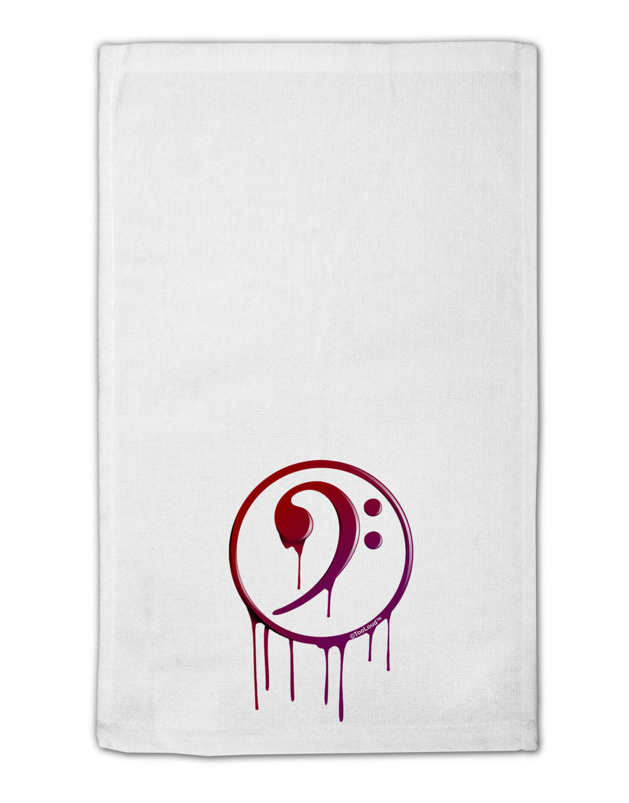 Dripping Bass Symbol 11&#x22;x18&#x22; Dish Fingertip Towel-Fingertip Towel-TooLoud-White-Davson Sales