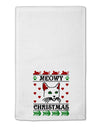 Meowy Christmas Cat Knit Look 11&#x22;x18&#x22; Dish Fingertip Towel by TooLoud-TooLoud-White-Davson Sales