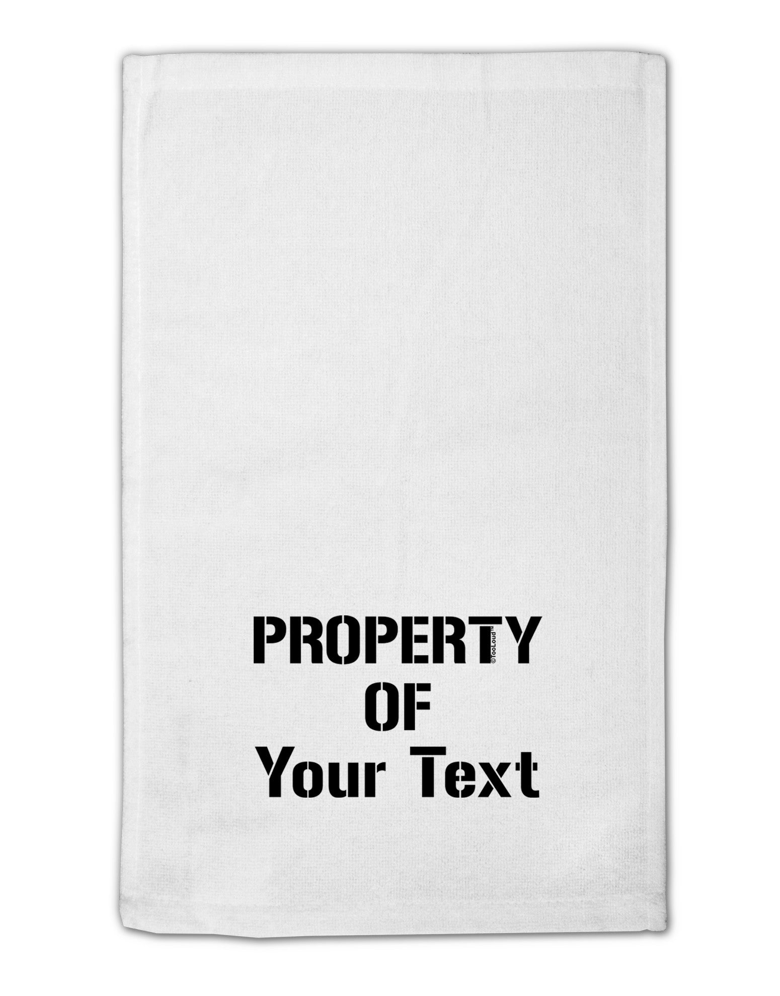 Personalized Property Of 11&#x22;x18&#x22; Dish Fingertip Towel-Fingertip Towel-TooLoud-White-Davson Sales