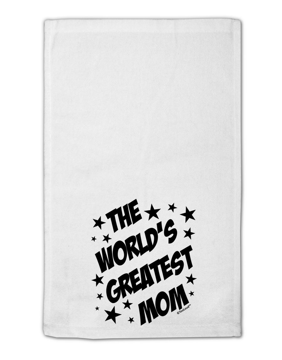 The World's Greatest Mom - Superhero Style 11&#x22;x18&#x22; Dish Fingertip Towel by TooLoud-Fingertip Towel-TooLoud-White-Davson Sales